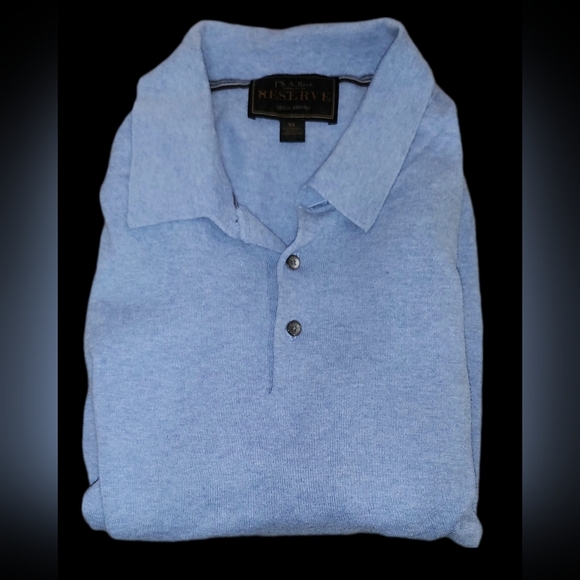 Jos. A. Bank Reserve Men's Long Sleeve Polo Sweater XL - Picture 2 of 8